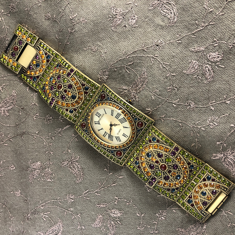Vintage Heidi Daus Byzantine Bracelet with Watch